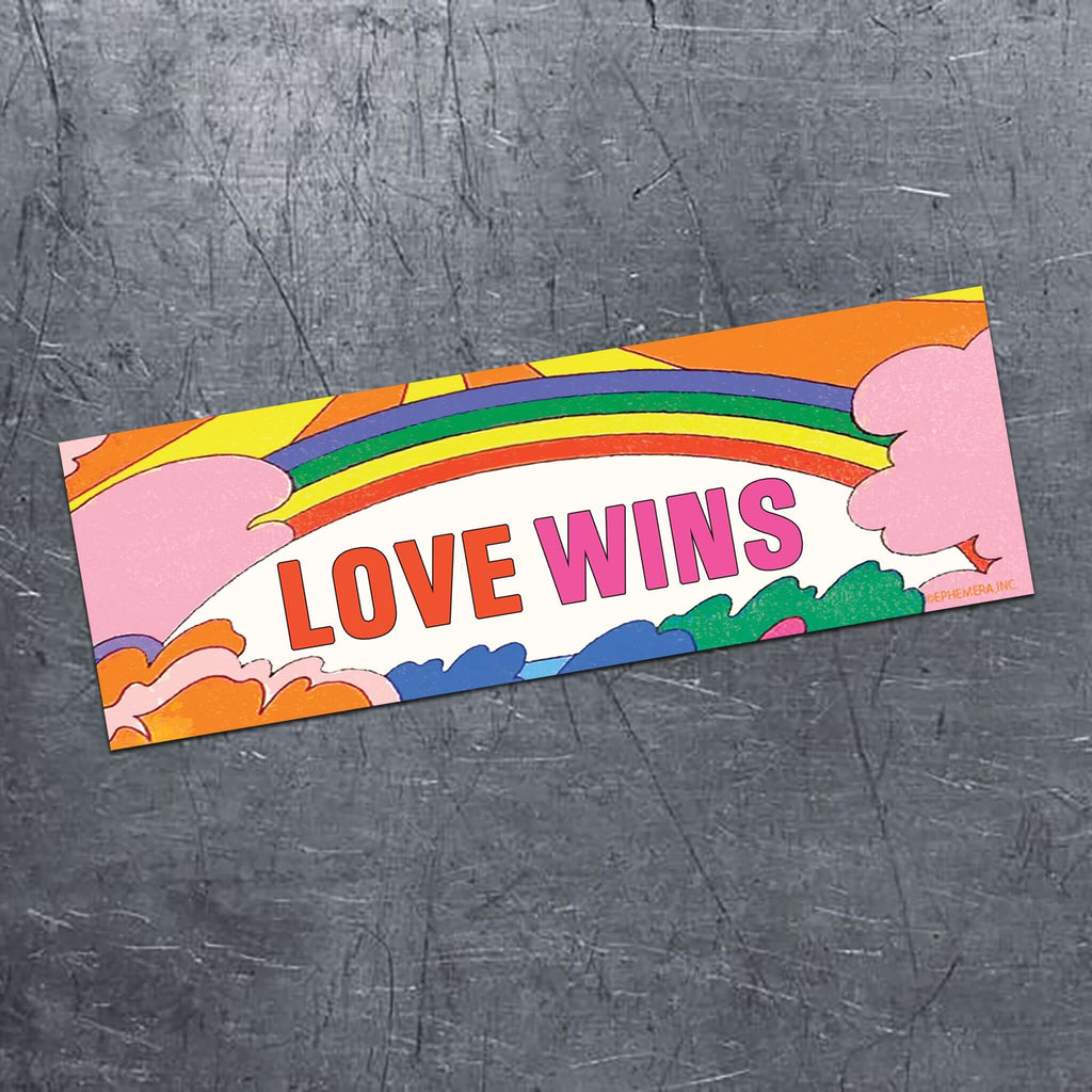 Love Wins - bumper magnet
