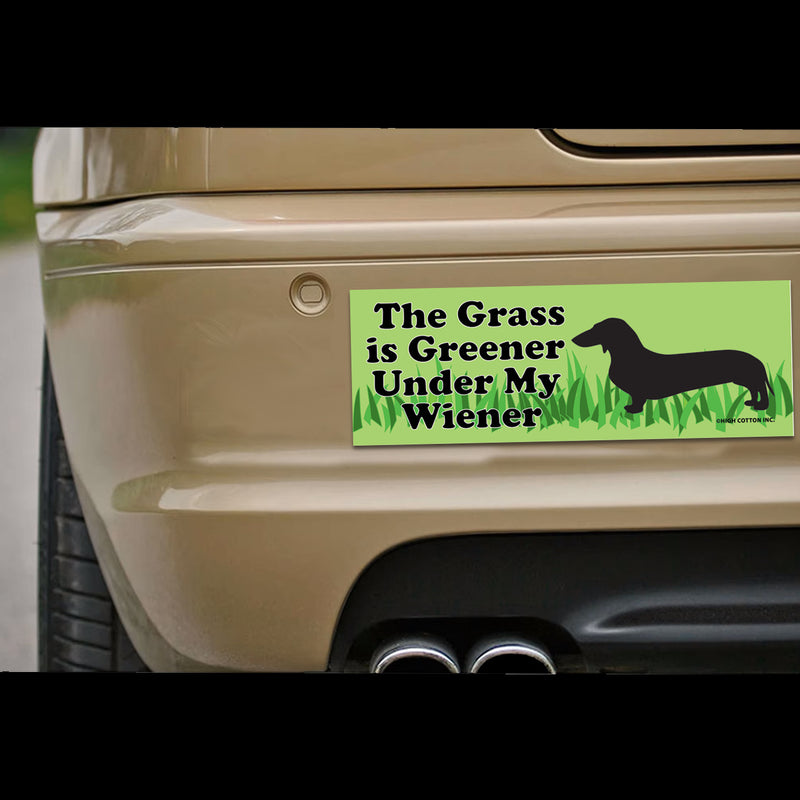 Grass is Greener Wiener Magnet