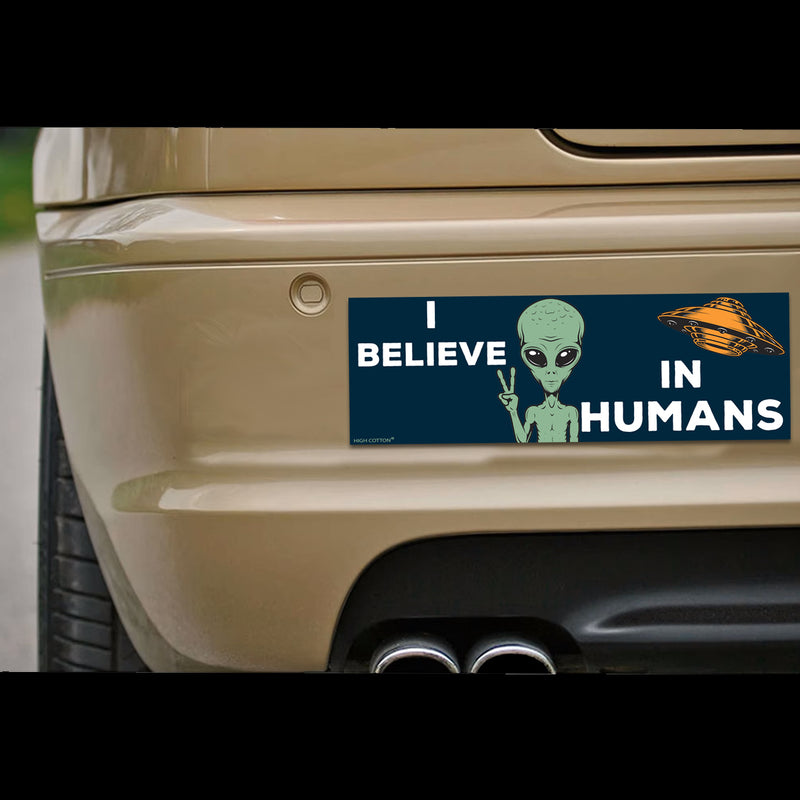 I Believe In Humans Bumper Magnet