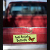 Anti-Social Butterfly Bumper Magnet