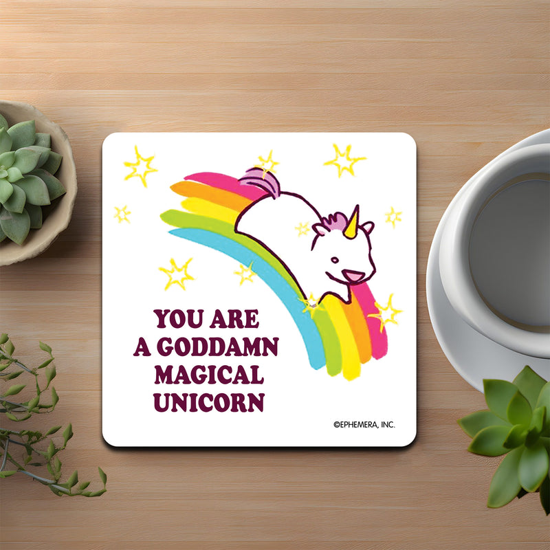 You Are a Magical Unicorn Coaster