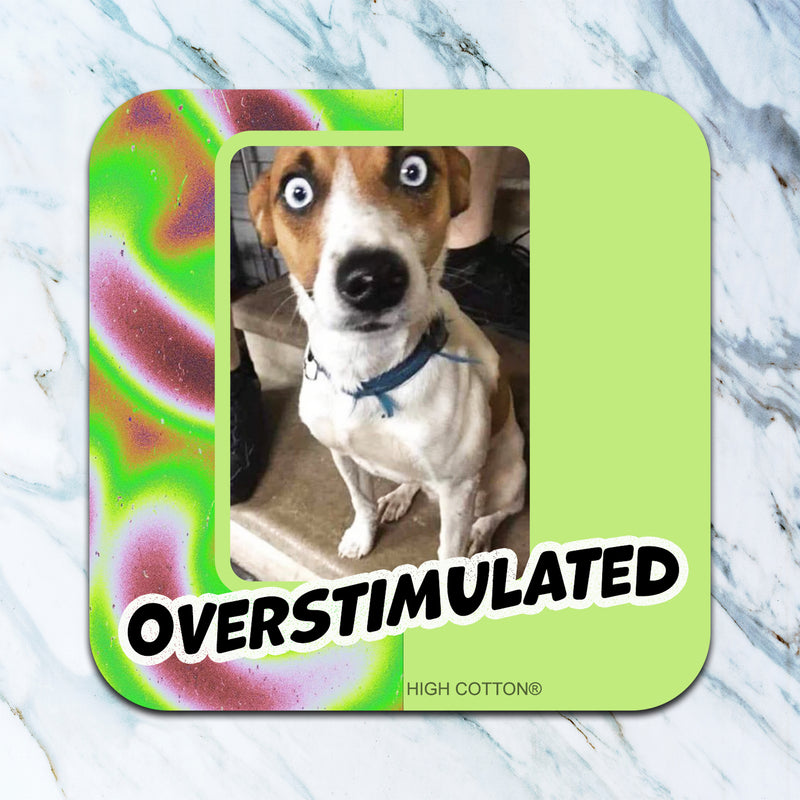 Overstimulated Funny Coaster