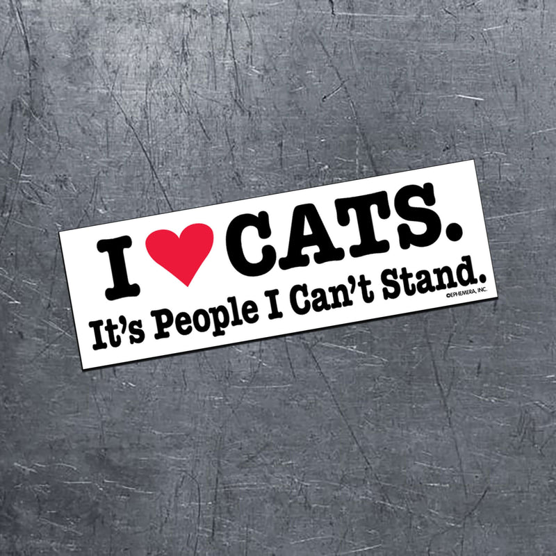 I Heart Cats. It's People I Can't Stand magnet