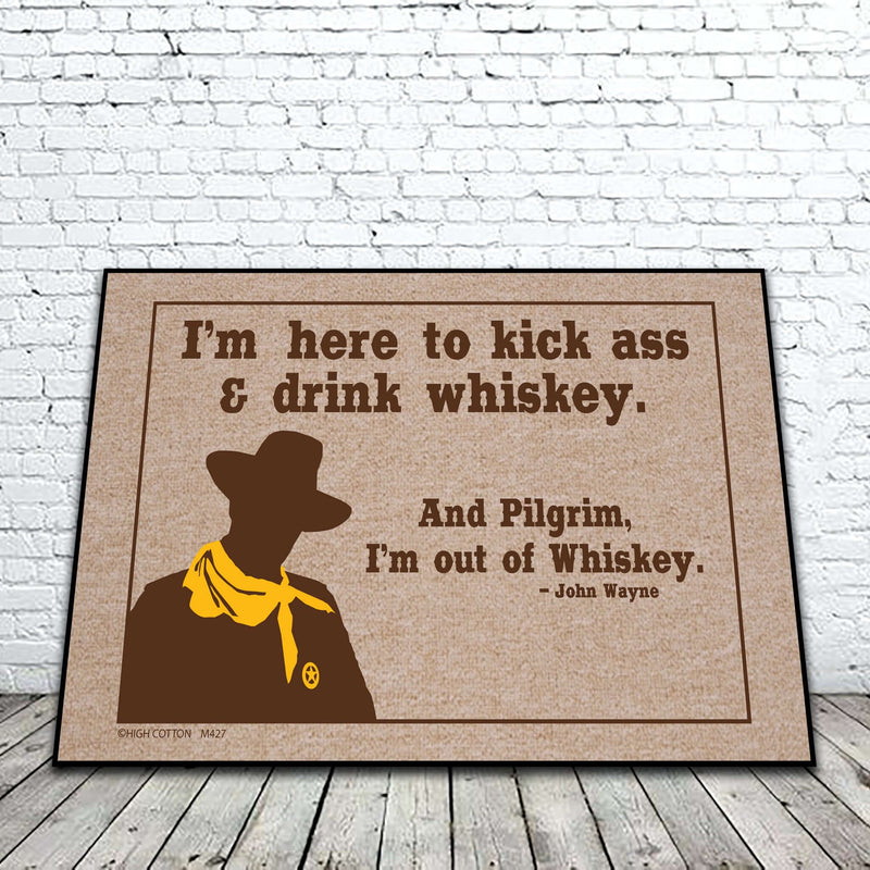 Kick Ass and Drink Whiskey doormat
