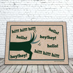 Hey Hey Hi Hello funny doormat