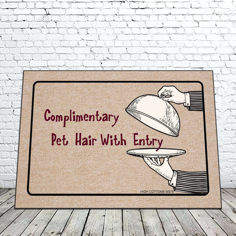 Complimentary Pet Hair Doormat