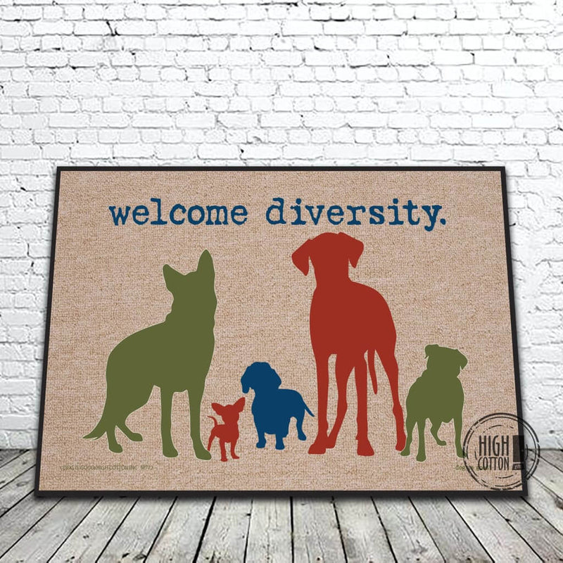 Welcome Diversity Front Door Mat