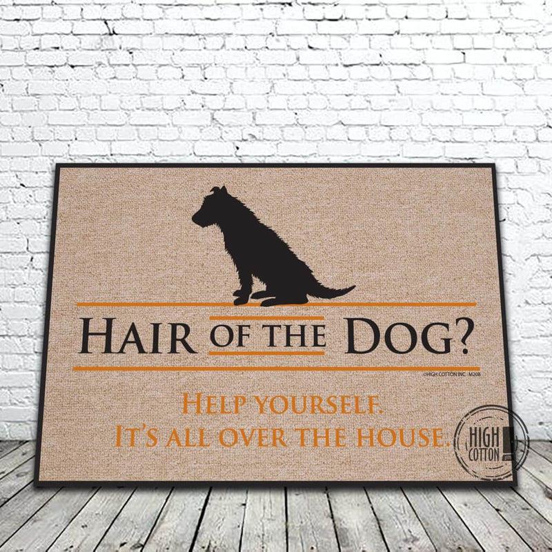 Hair of the Dog funny door mat