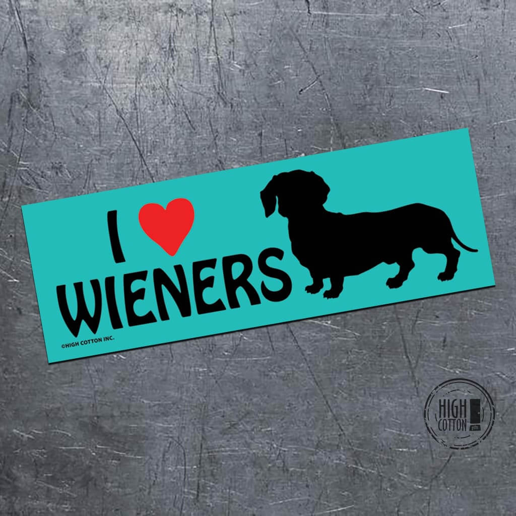 I Heart Wieners - bumper magnet