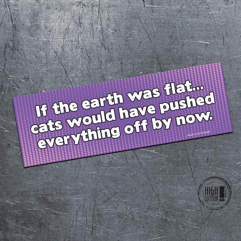 If the Earth was Flat - bumper magnet