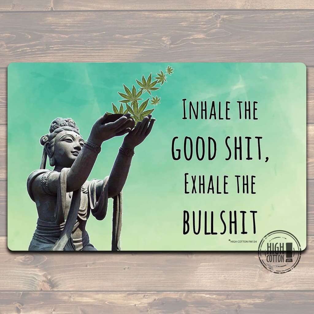 Inhale the Good Shit funny floor mat