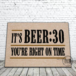 It's BEER:30 funny door mat