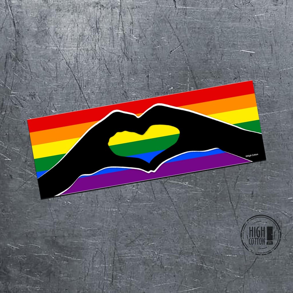 Pride Rainbow Flag bumper magnet