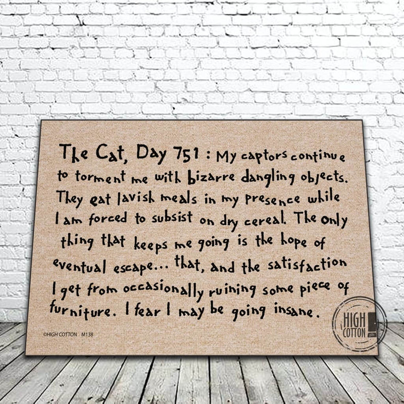 The Cat, Day 751 Funny Doormat