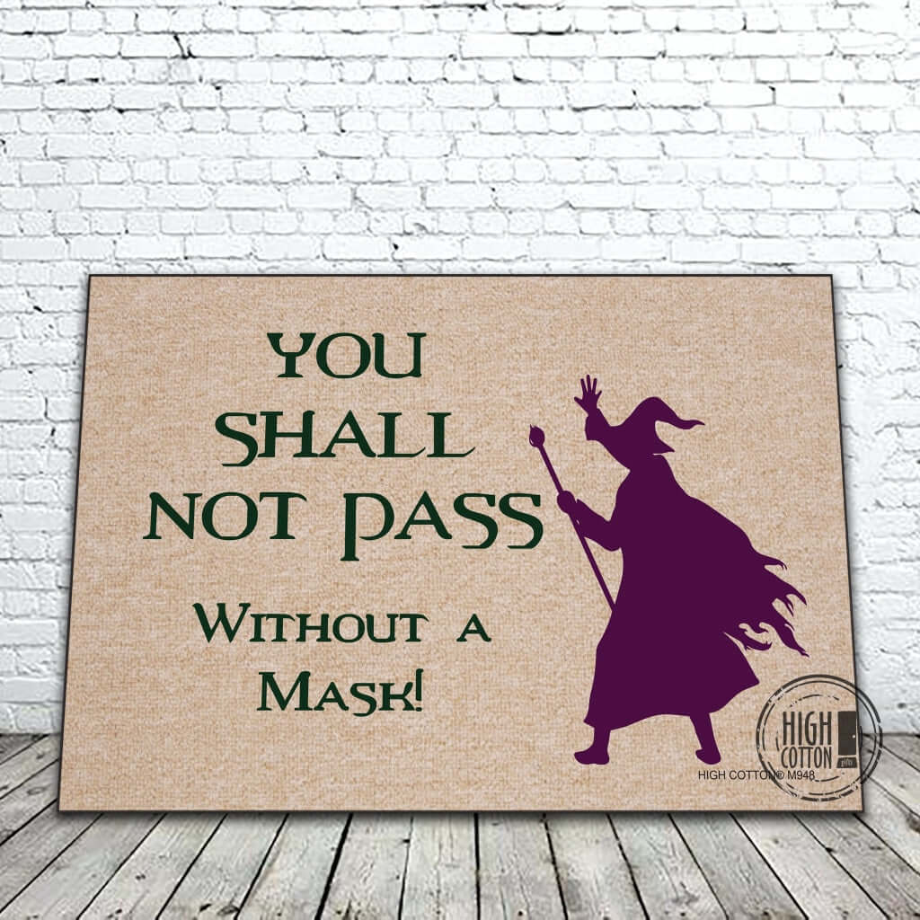 You Shall Not Pass funny doormat